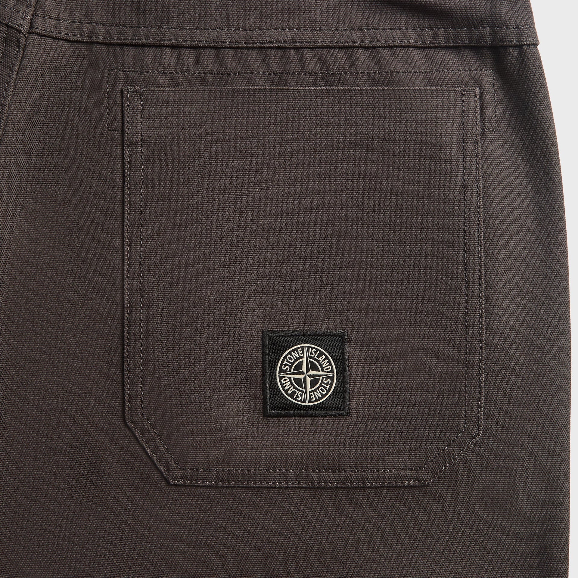 Stone Island Cotton Canvas Chino Trousers - Charcoal Grey