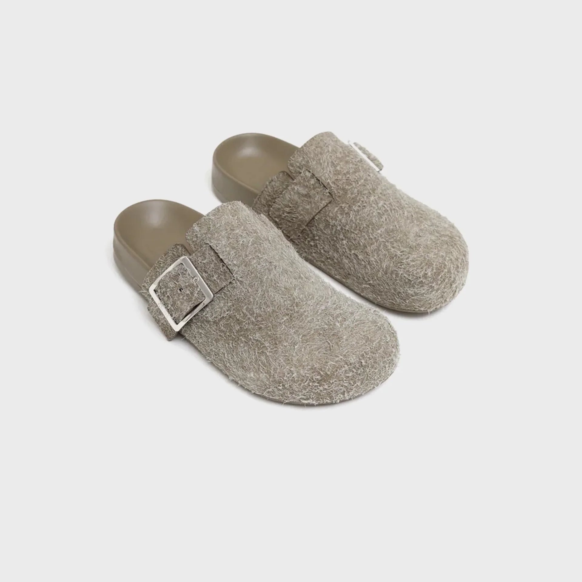 Loewe Ease Buckle Mule - Khaki Green