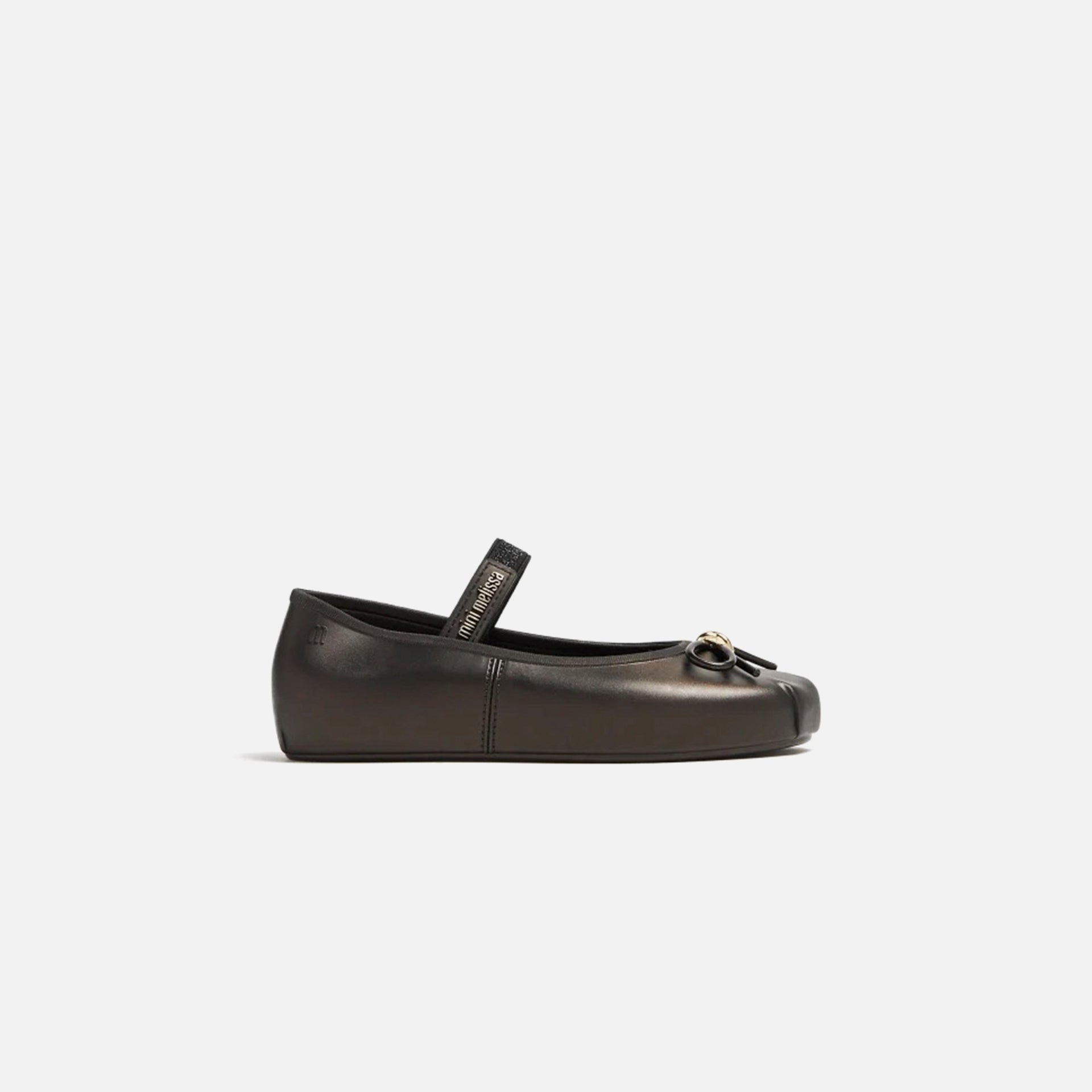 Melissa Mini Sophie Ballet Flat - Metallic Black