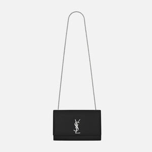 Saint Laurent YSL Kate M Bag Silver Hardware - Nero