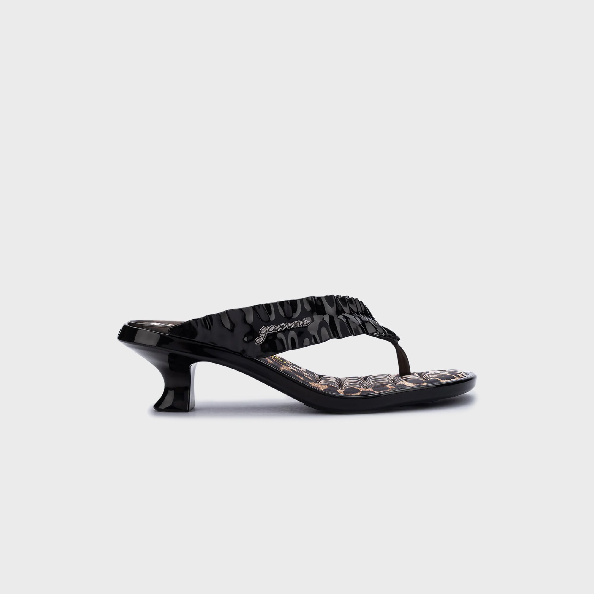 Melissa x Ganni Kitten Heel Thong - Black – Kith