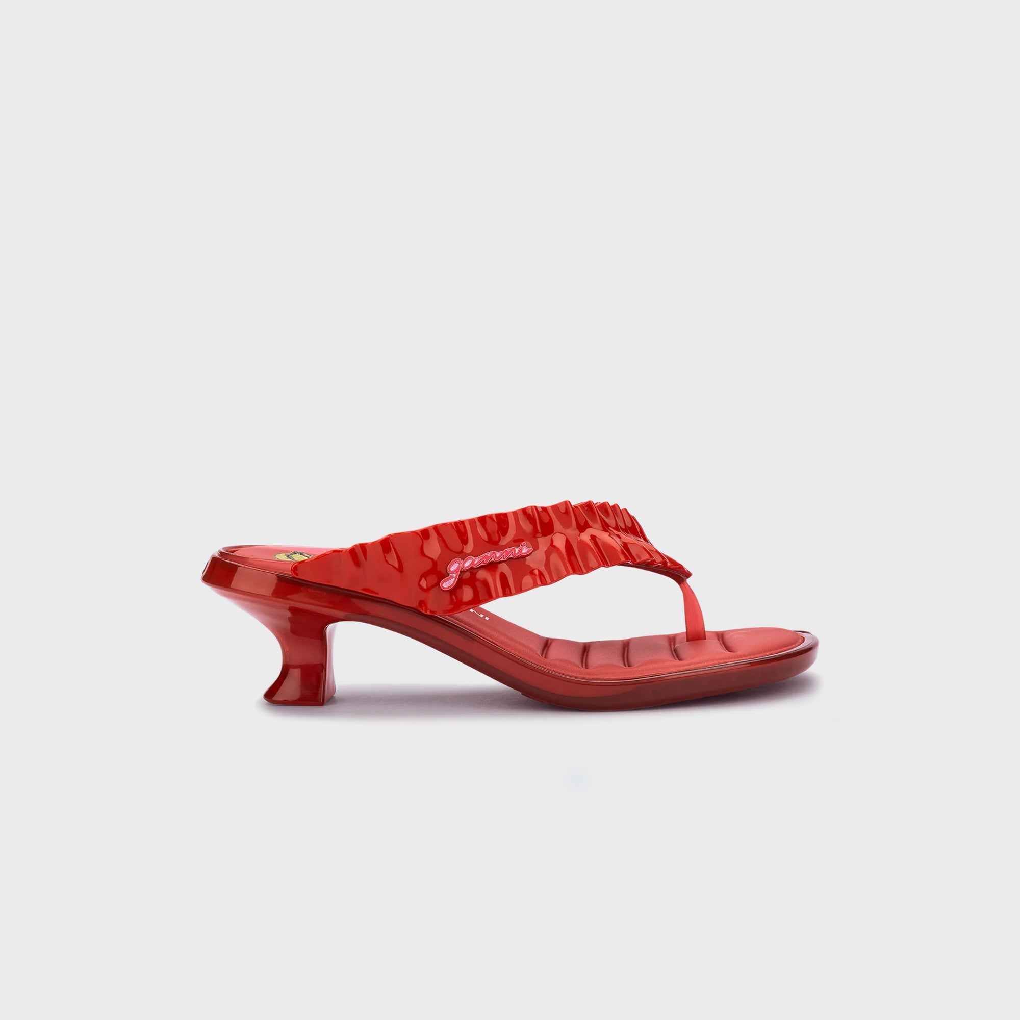 Melissa x Ganni Kitten Heel Thong - Red – Kith