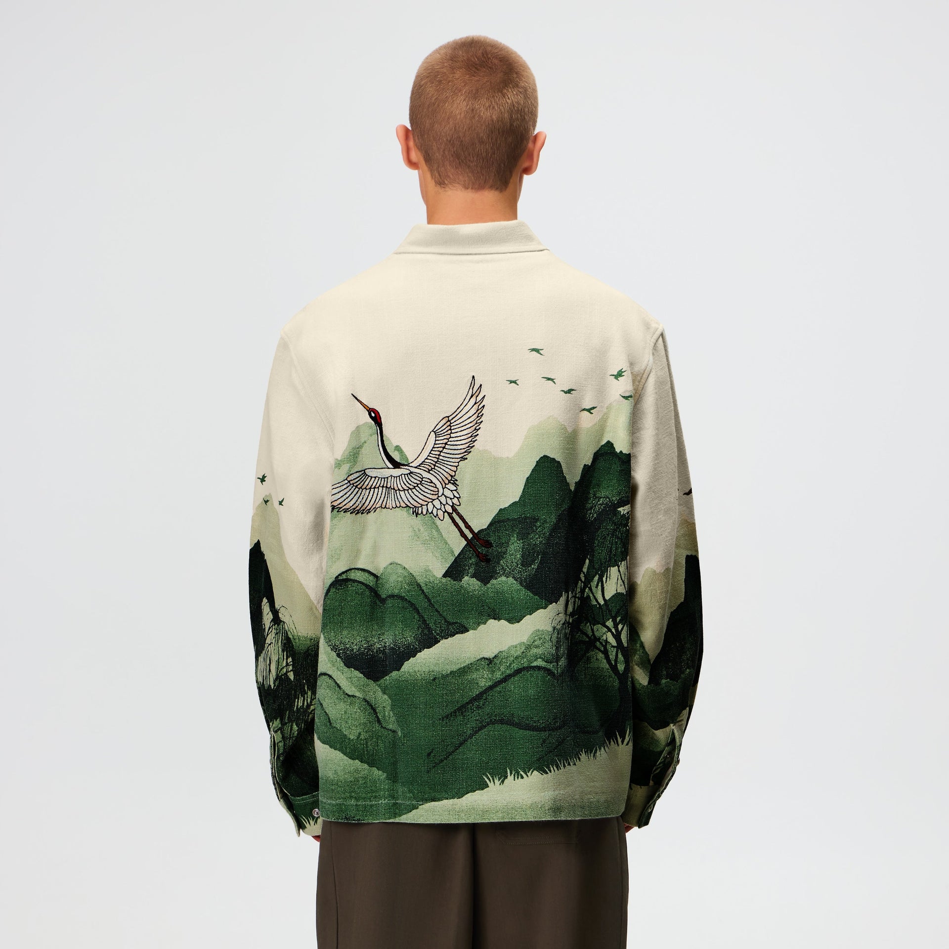 Kith Crane Horizon Long Sleeve BCO Shirt - Waffle