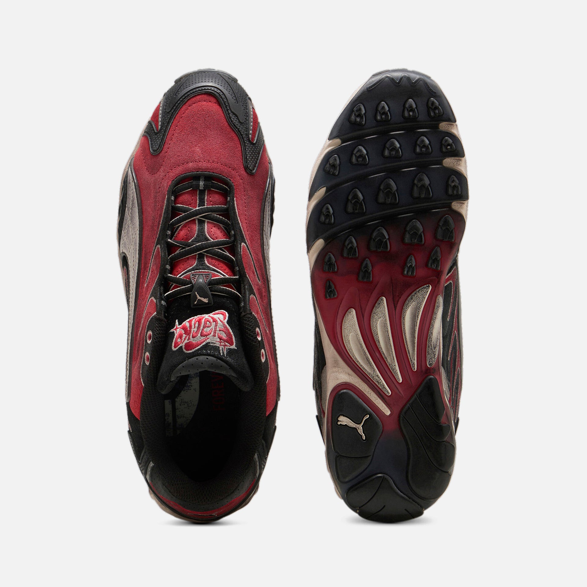 Puma x A$AP Rocky Inhale Distressed - Puma Black / Pop Red