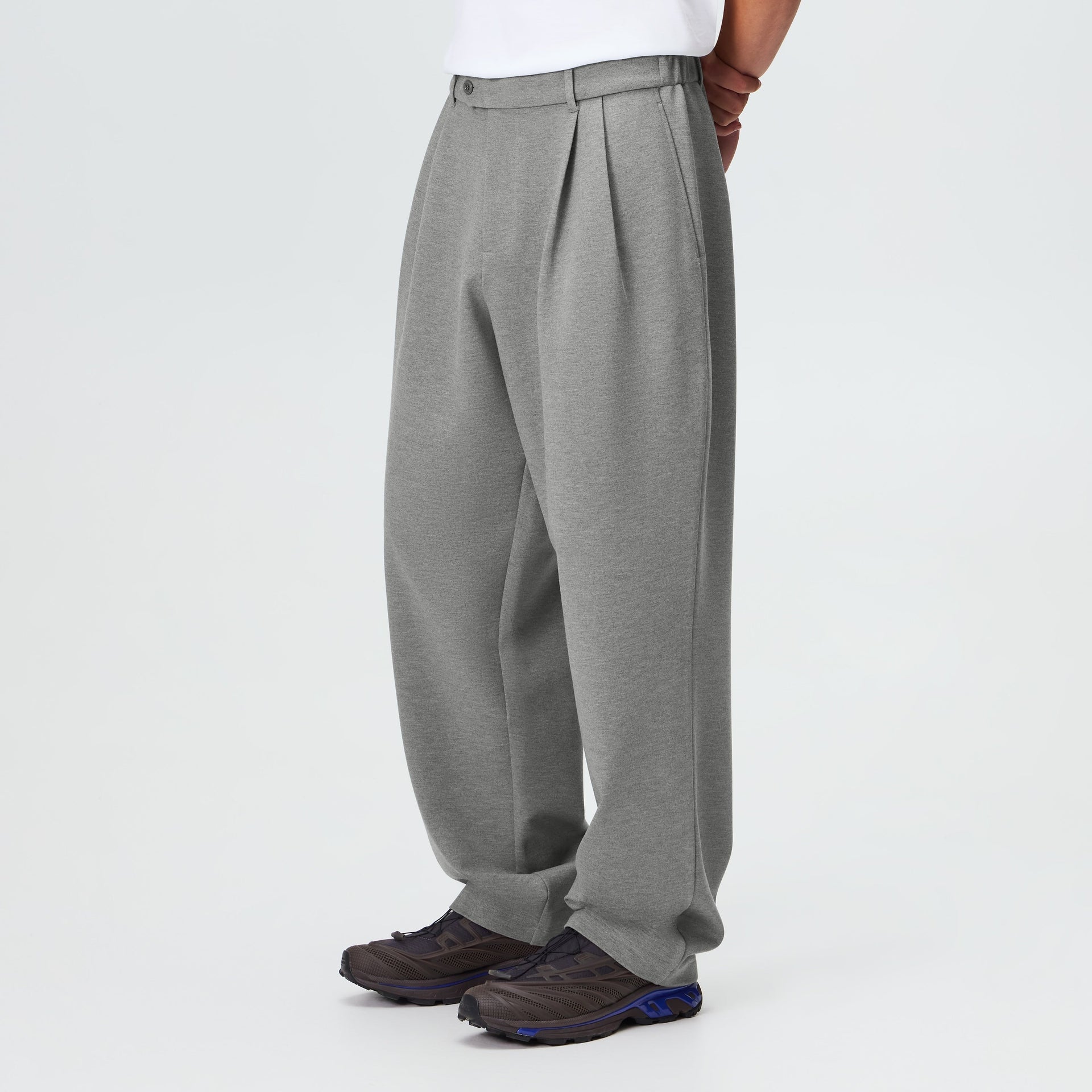 Kith Ponte Tyler Pant - Medium Heather Grey