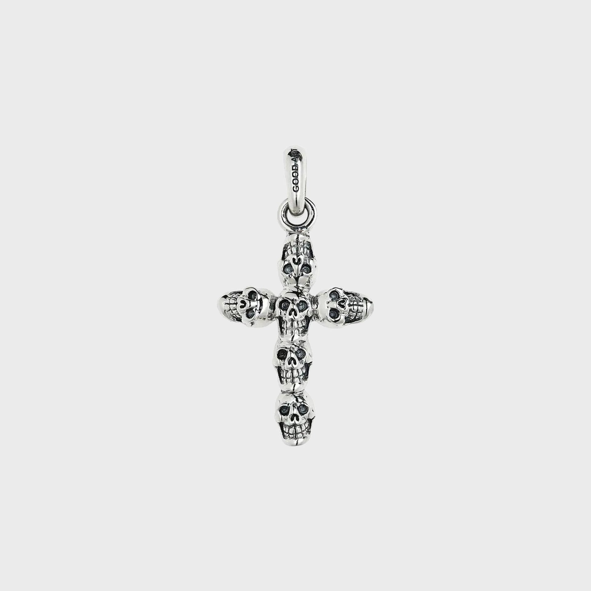 GOOD ART HLYWD Jack Skull Cross Pendant Necklace - Sterling Silver