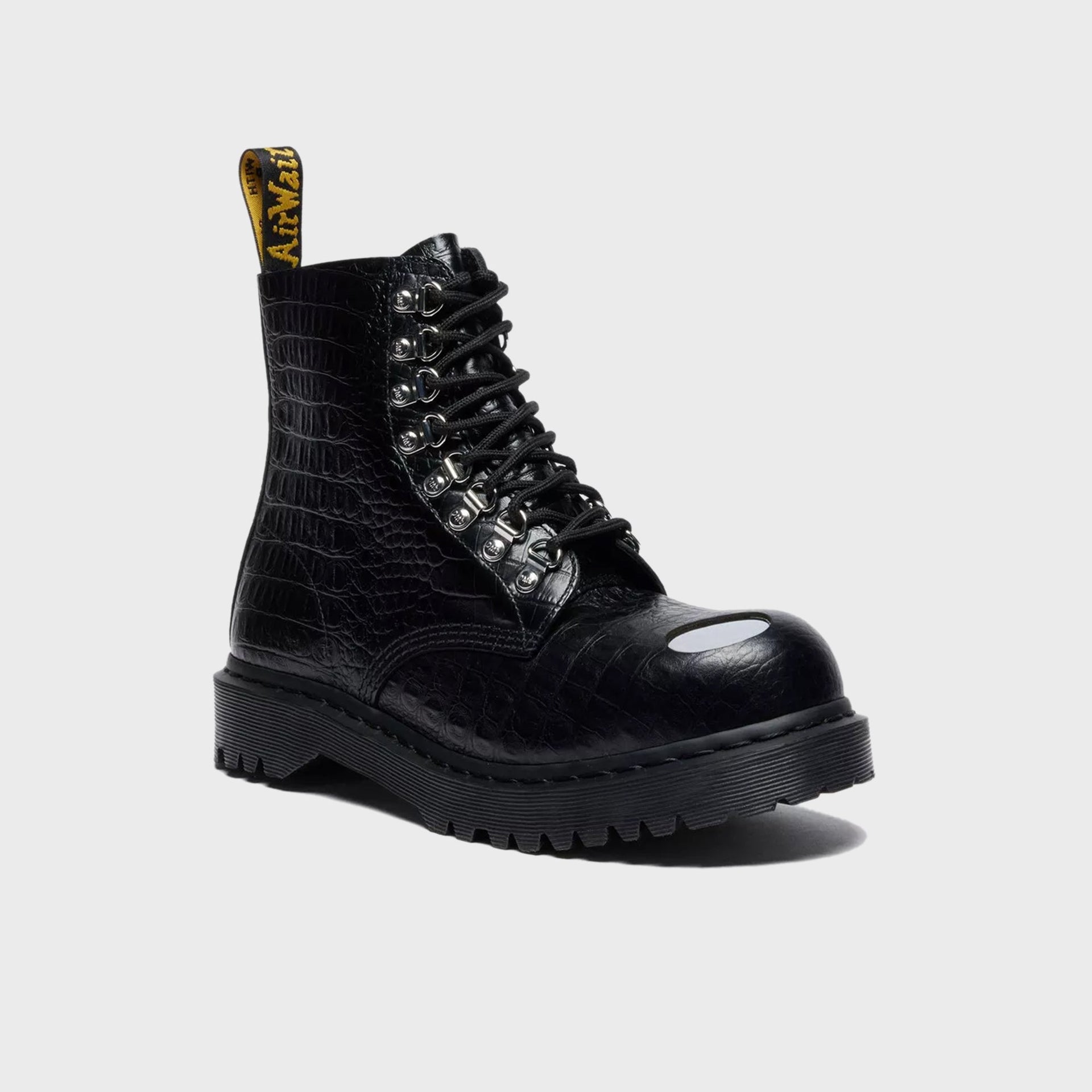 DR. MARTENS Analine Croc Emboss 1460 Pascal - Black