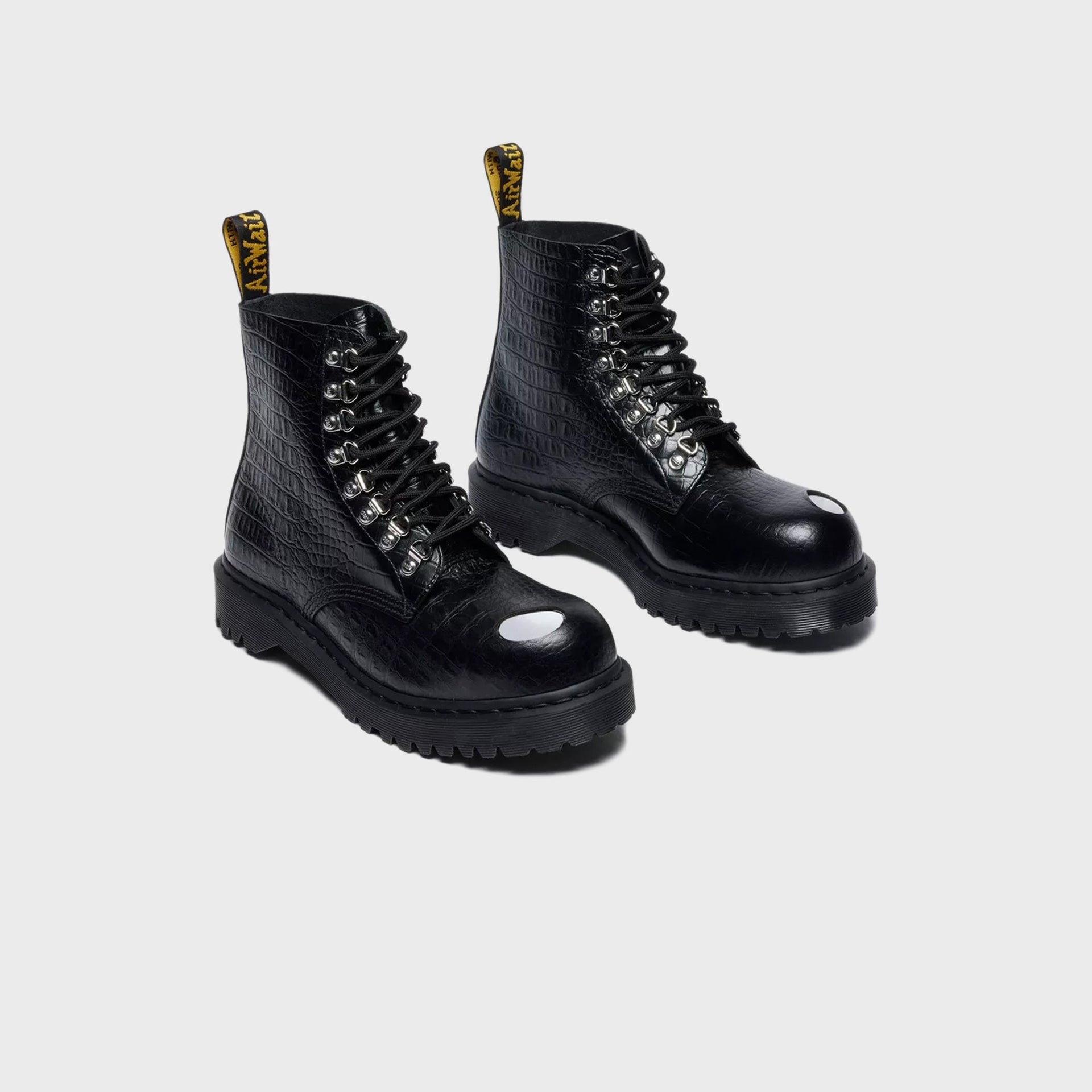 DR. MARTENS Analine Croc Emboss 1460 Pascal - Black