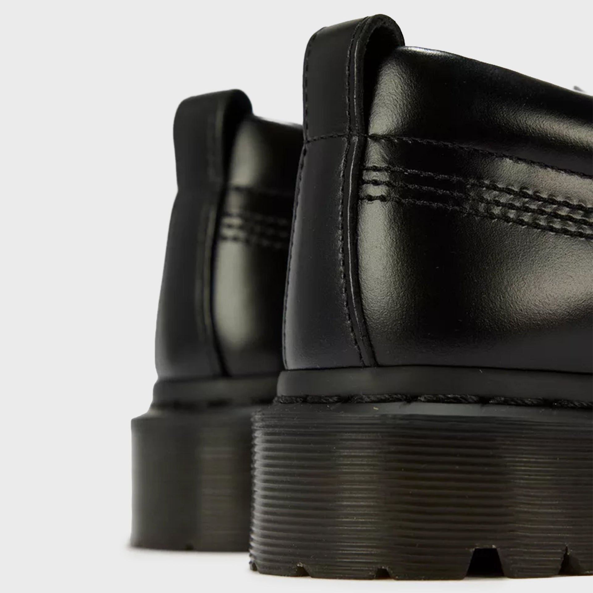 Dr. Martens Lowell Studded Analine Leather Moc Toe - Black Analine