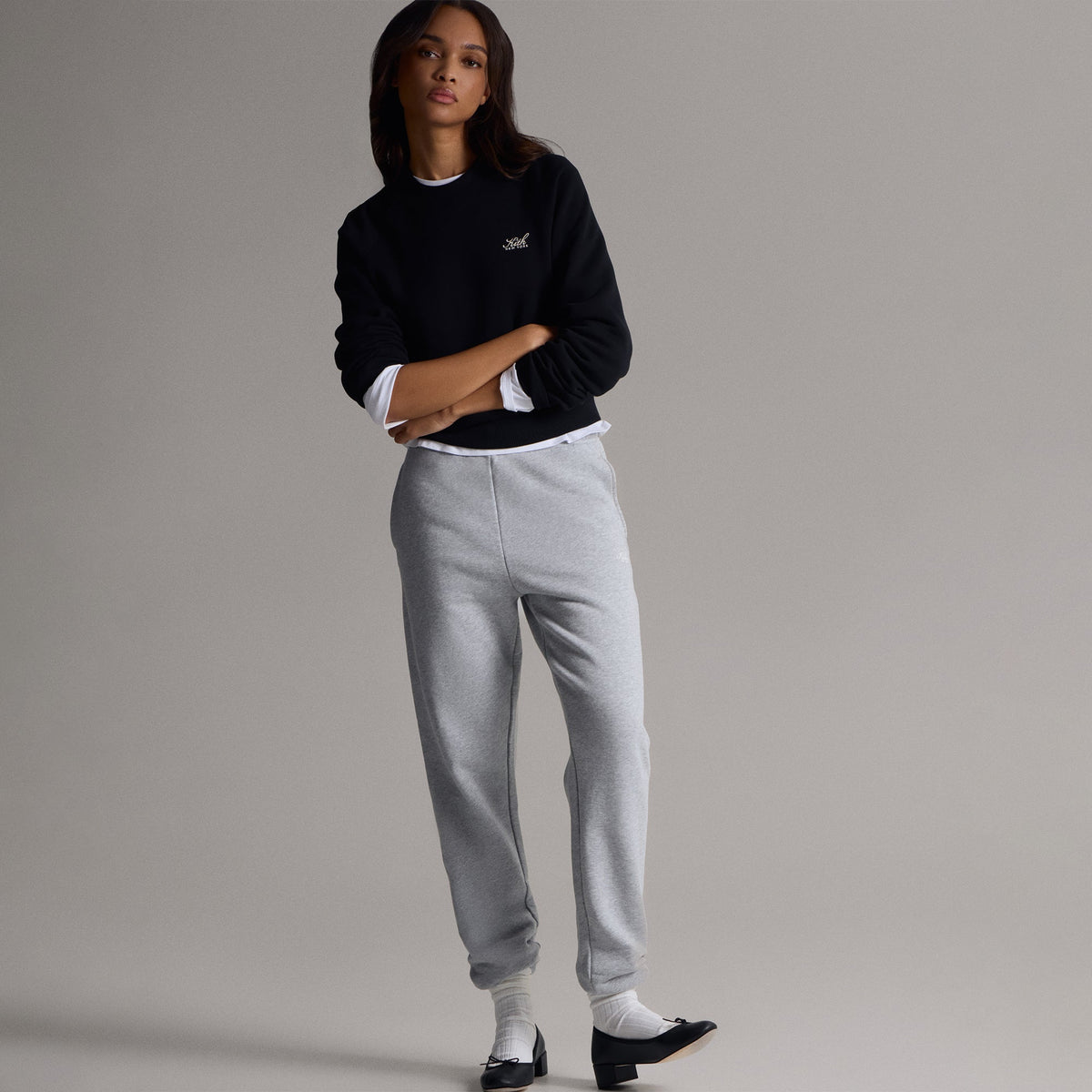 Kith Women Chelsea III Sweatpant - Cool Heather Grey