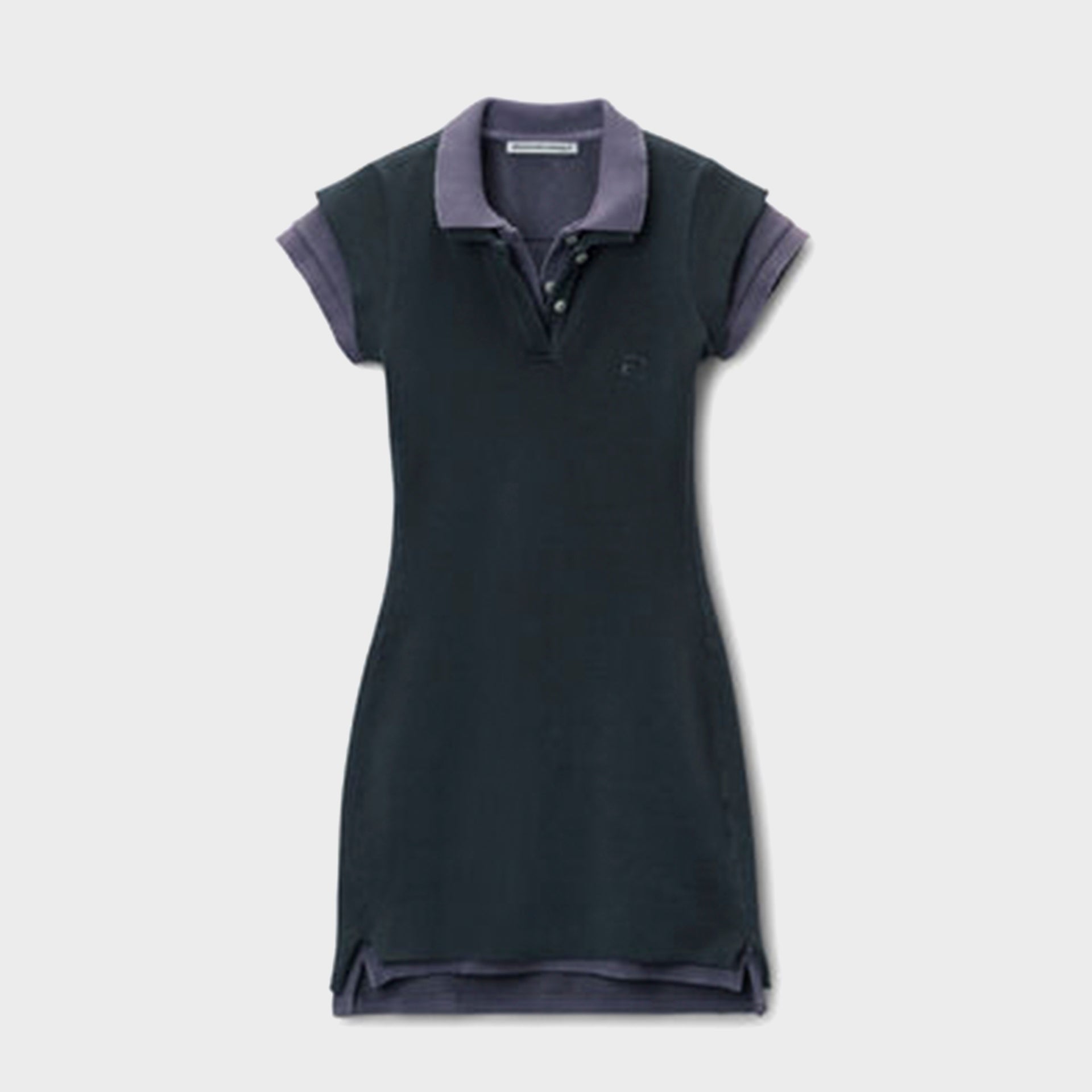 T by Alexander Wang Layered Polo Mini Dress - Washed Navy