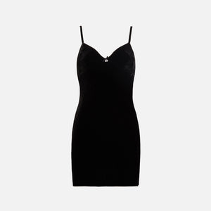T by Alexander Wang Slip Dress with Crystal A Charm - Black