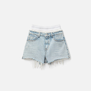 T by Alexander Wang Low Rise Short with Logo Elastic Underwear - Pebble Bleach