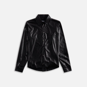 4S Designs Over Shirt Retro Leatherette - Black Plonge