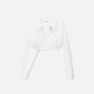 Alexander Wang Baseball Shirt Layered Hoody