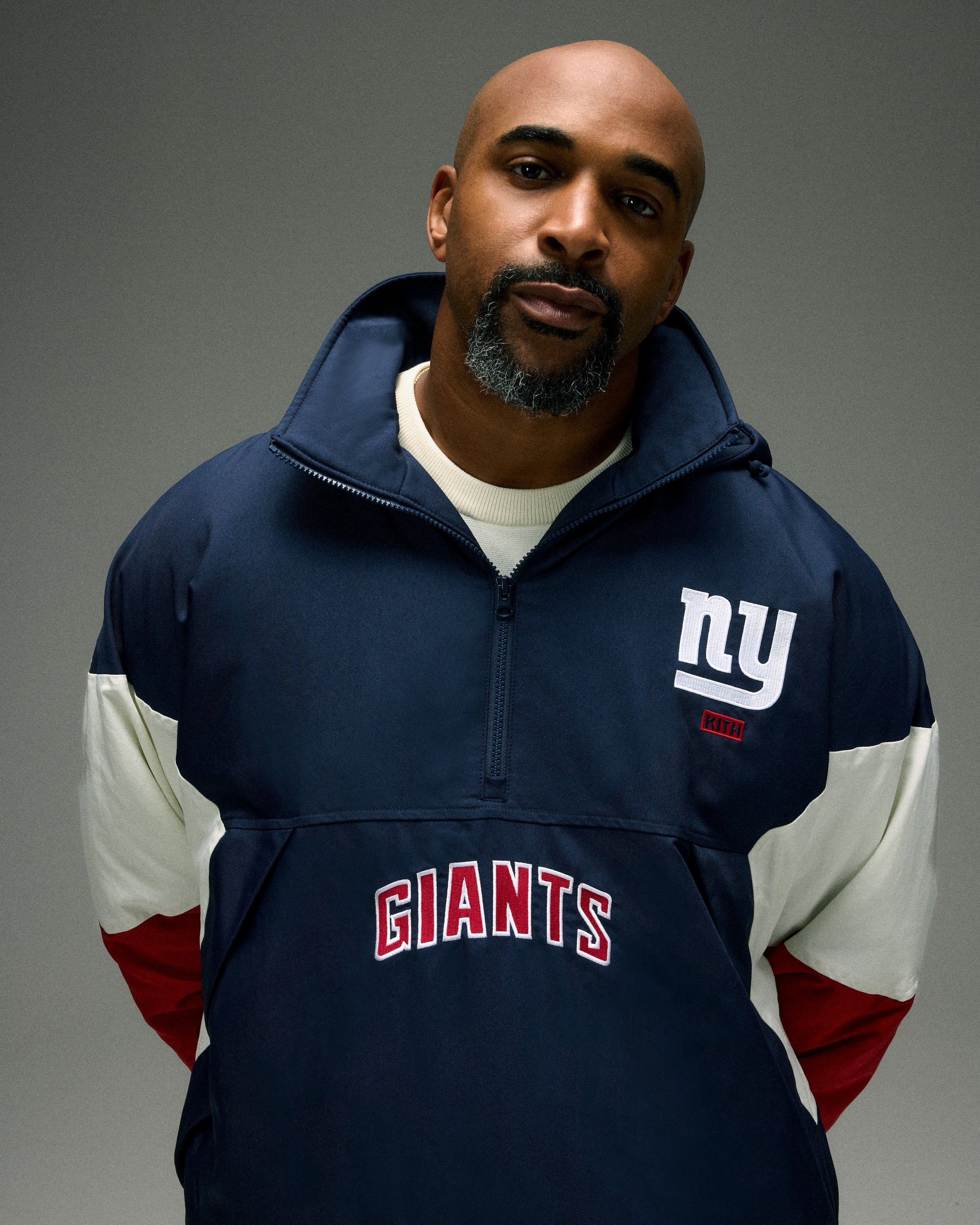 KITH GIANTS ウォームアップウェア Mサイズ Kith for the NFL featuring David Tyree
