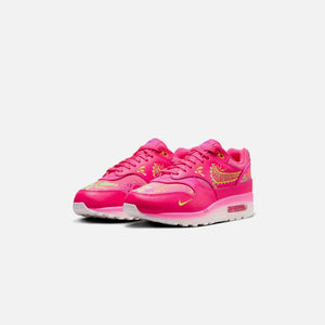 Nike Shoes Air Max 1 PRM - Hyper Pink / Sail / Opti Yellow / Green Strike