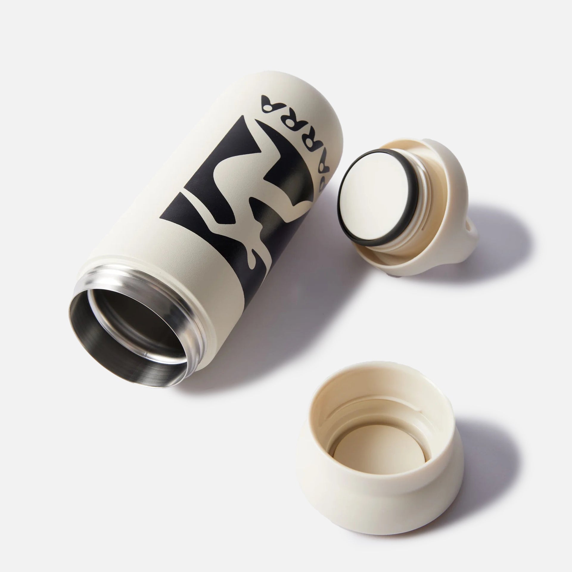 by Parra Neurotic Flag Kinto Tumbler - Off-White