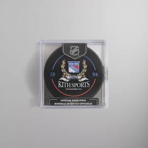 Kith & the New York Rangers for Inglasco Official Game Hockey Puck PH