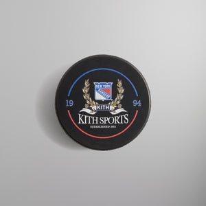 Kith & the New York Rangers for Inglasco Official Game Hockey Puck