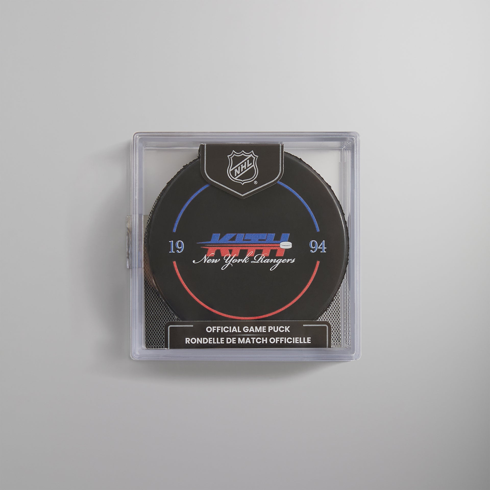 Kith & the New York Rangers for Inglasco Official Game Hockey Puck