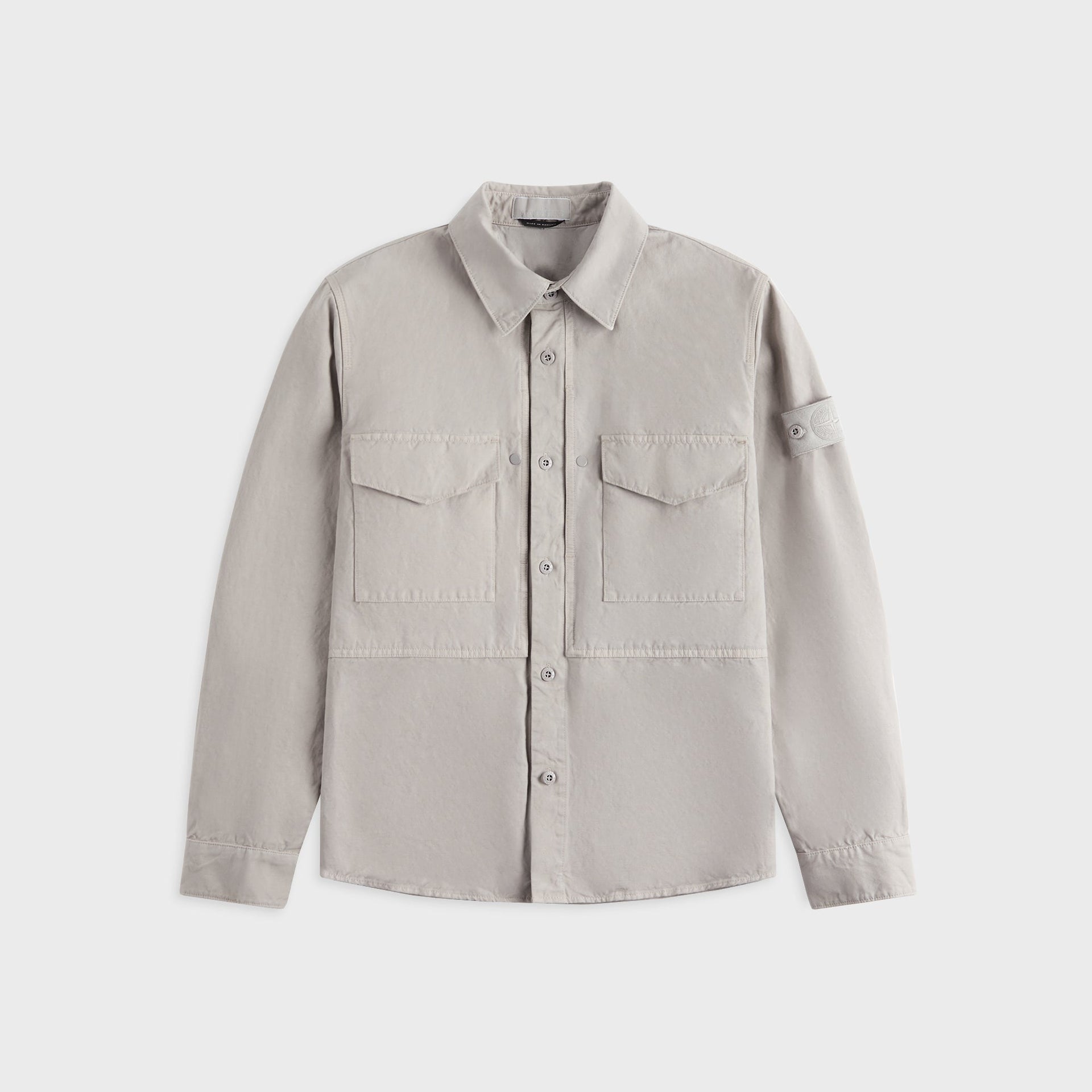 Stone Island 1200012 Cotton Linen Overshirt - Dust