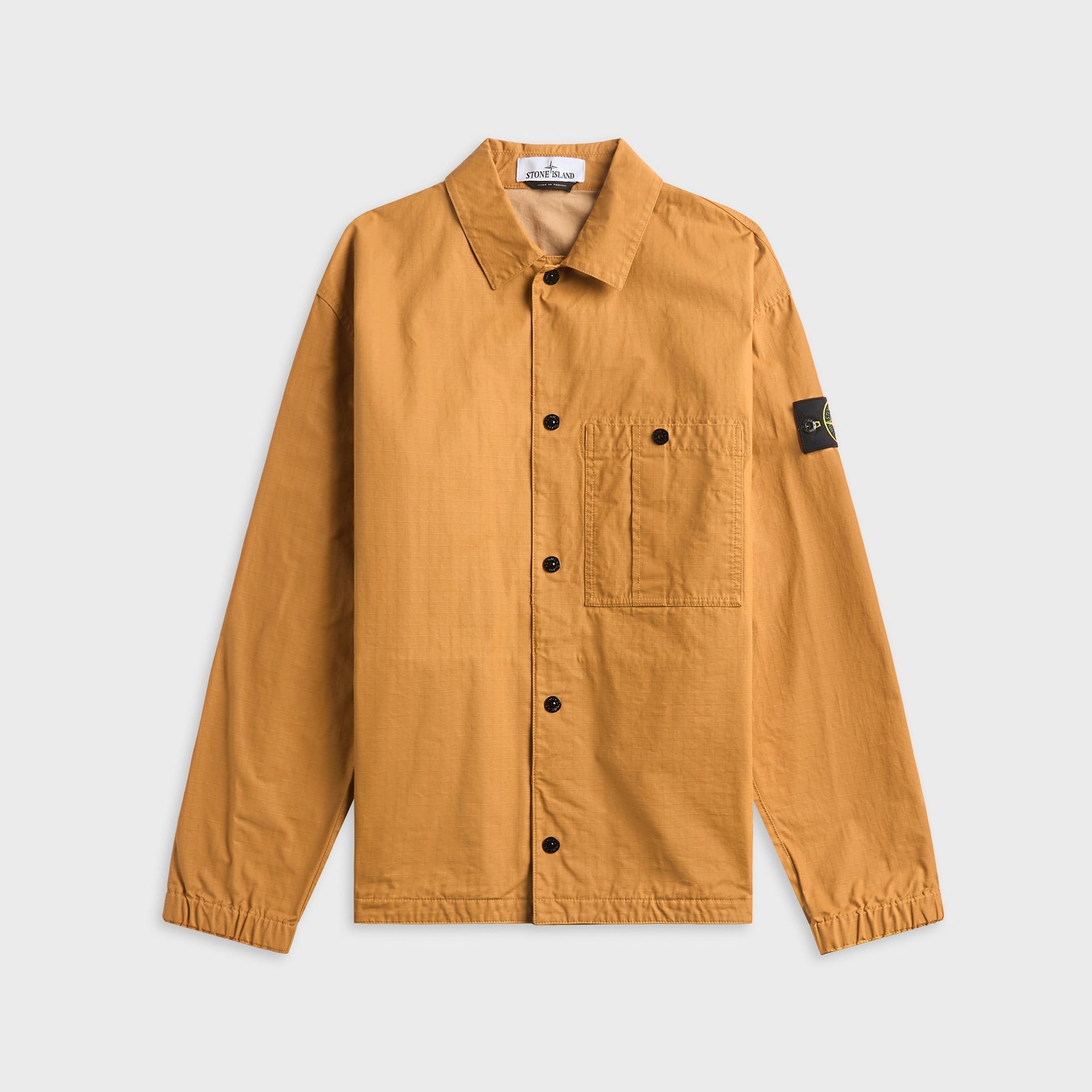 Stone Island Double-Coated Cotton Ripstop Overshirt - Mustard