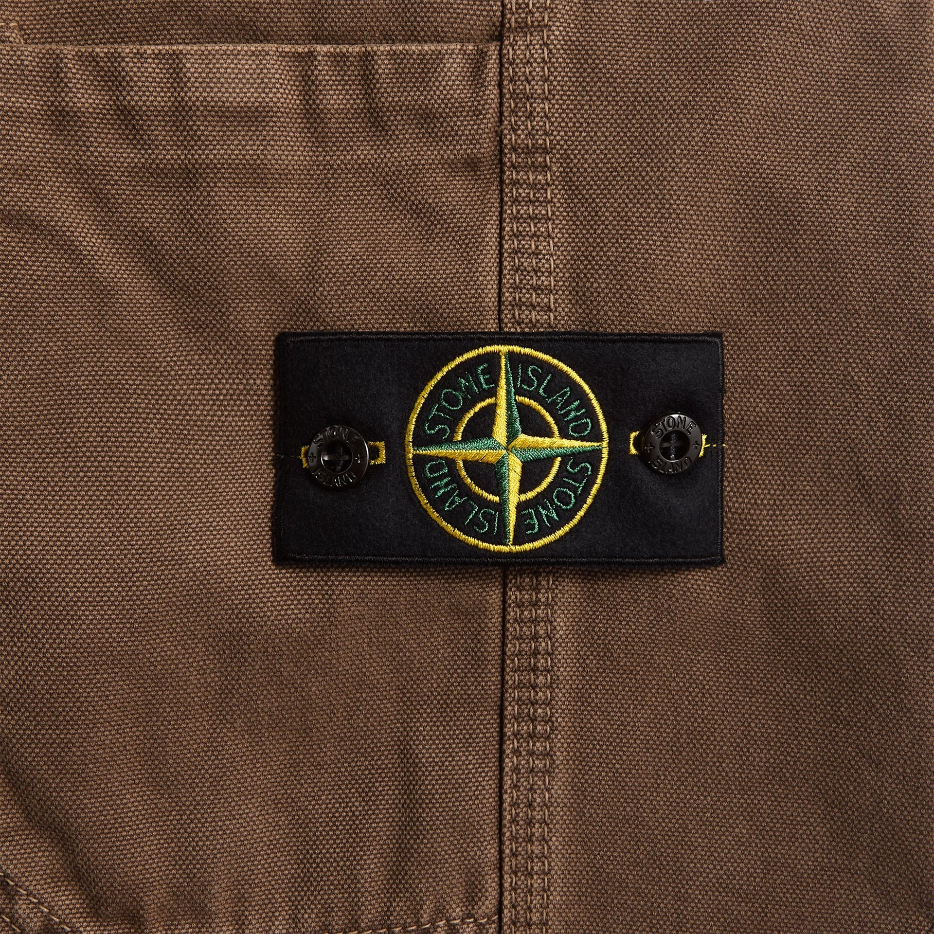 Stone Island Organic Panama Cotton Cargo Pants - Umber