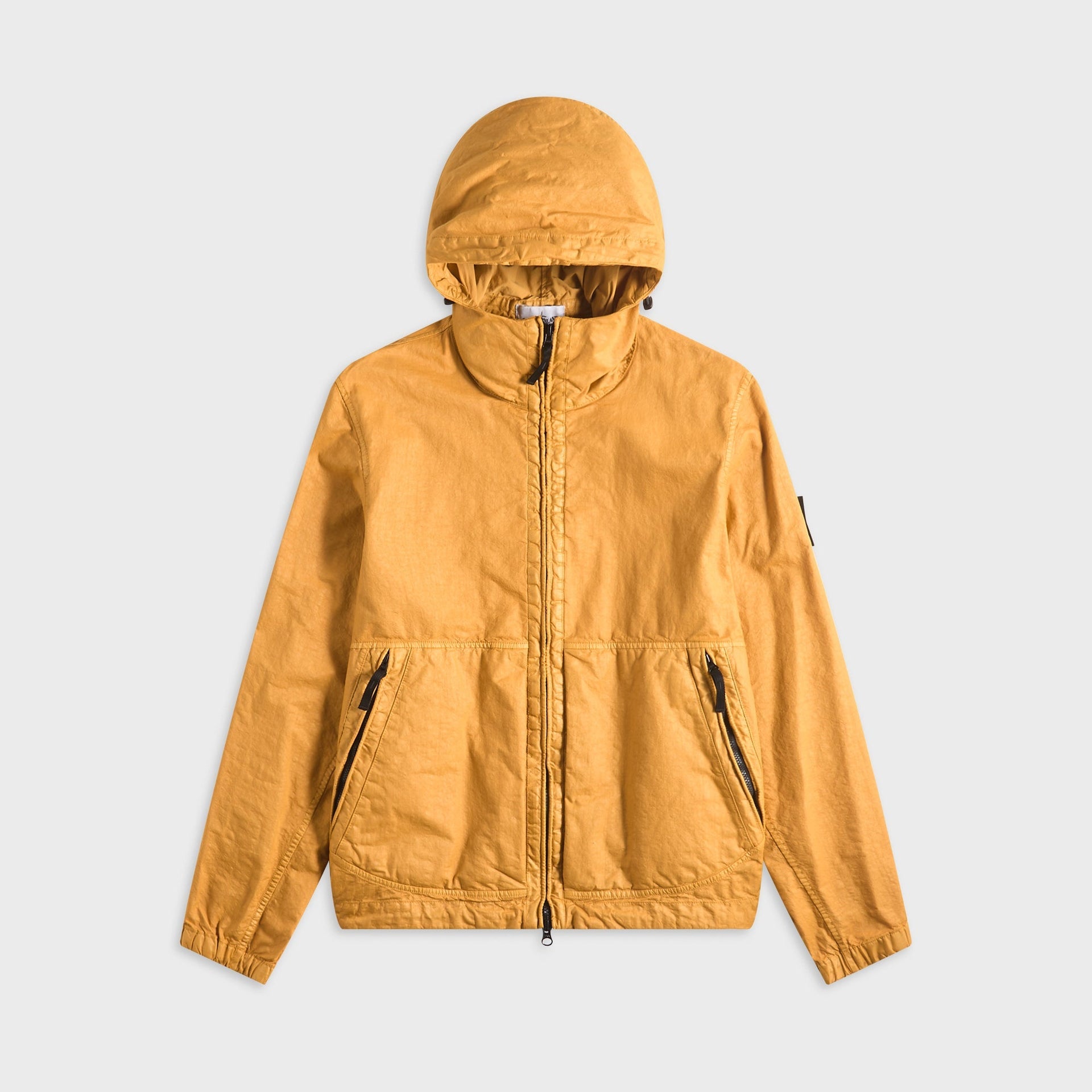 Stone Island Nylon Panama-TC Hooded Jacket - Mustard