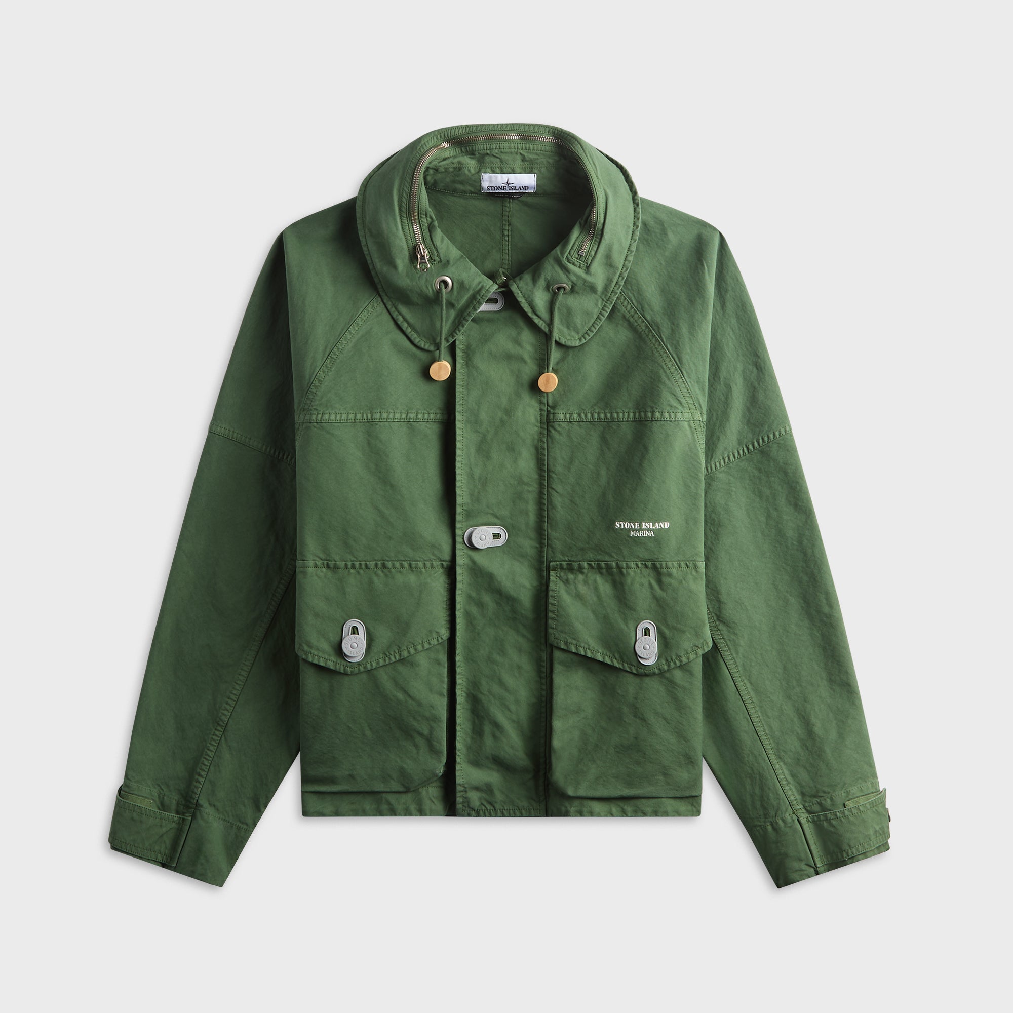 Stone Island Nyco Panama Marina Coach Jacket - Quartz Green – Kith