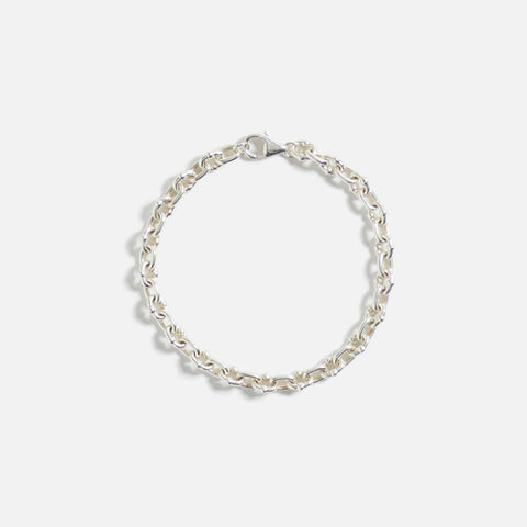 Greg Yuna Thick Umlaut Link Bracelet - Silver