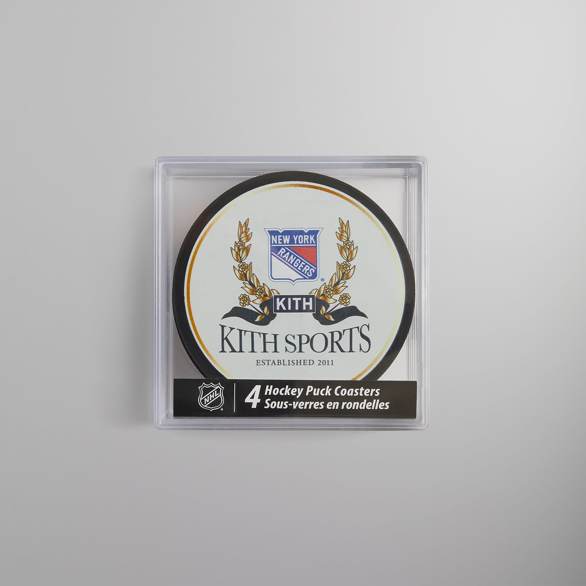 Kith & the New York Rangers for Inglasco 4-Pack Puck Coasters