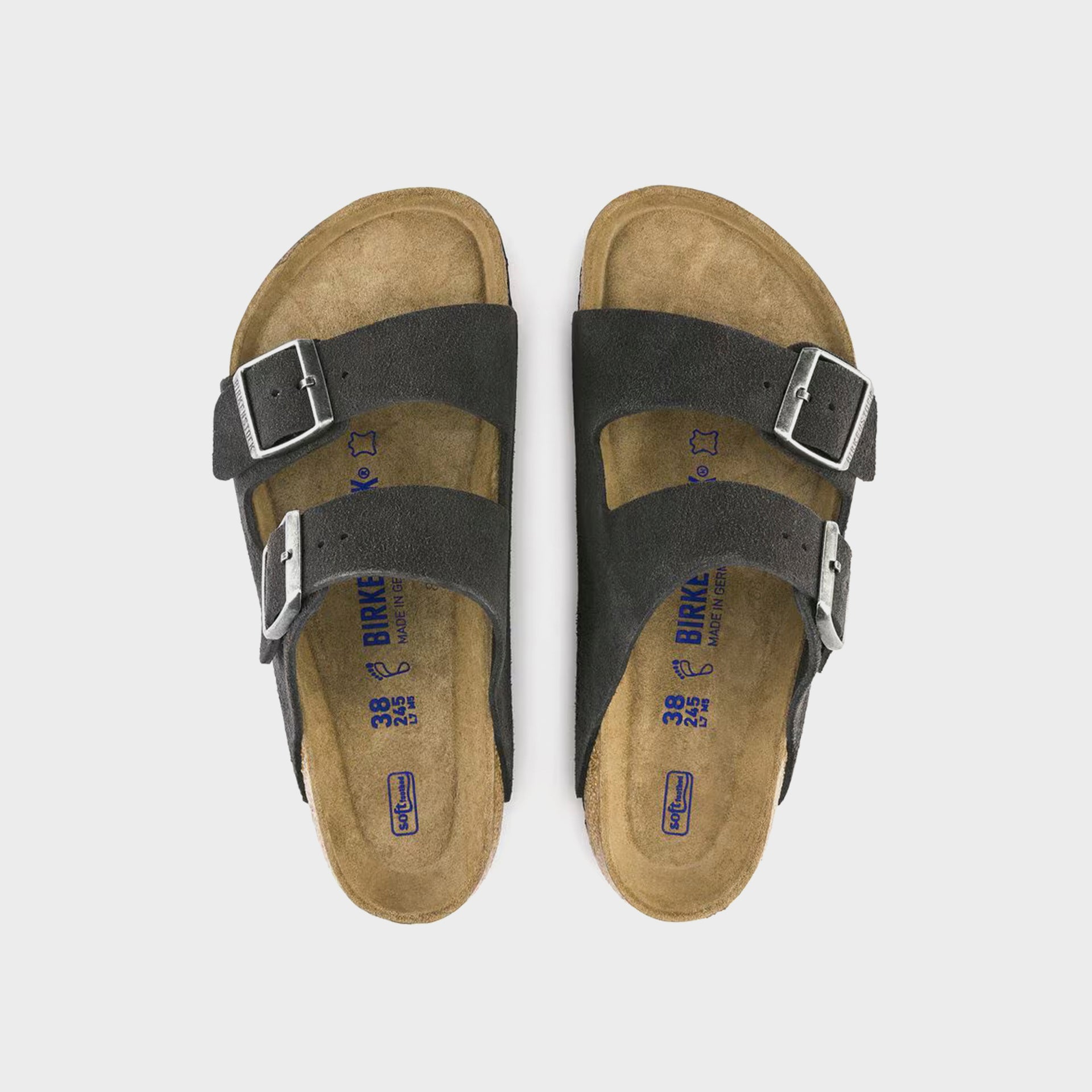 Birkenstock Arizona Soft Footbed Suede - Velvet Gray