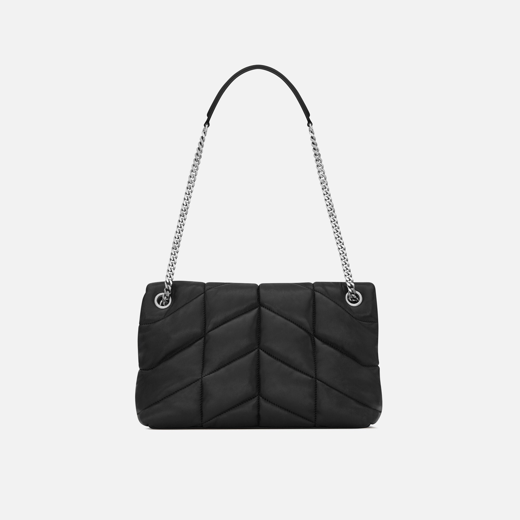 Saint Laurent YSL Puffer S Bag - Nero / Silver Hardware – Kith