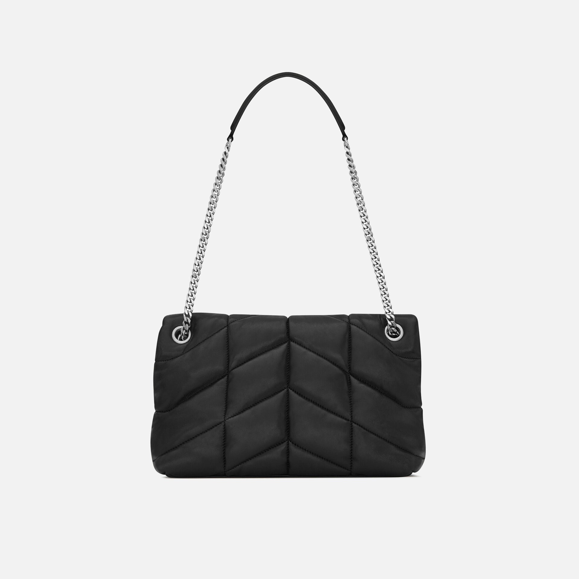 Saint Laurent YSL Puffer S Bag - Nero / Silver Hardware