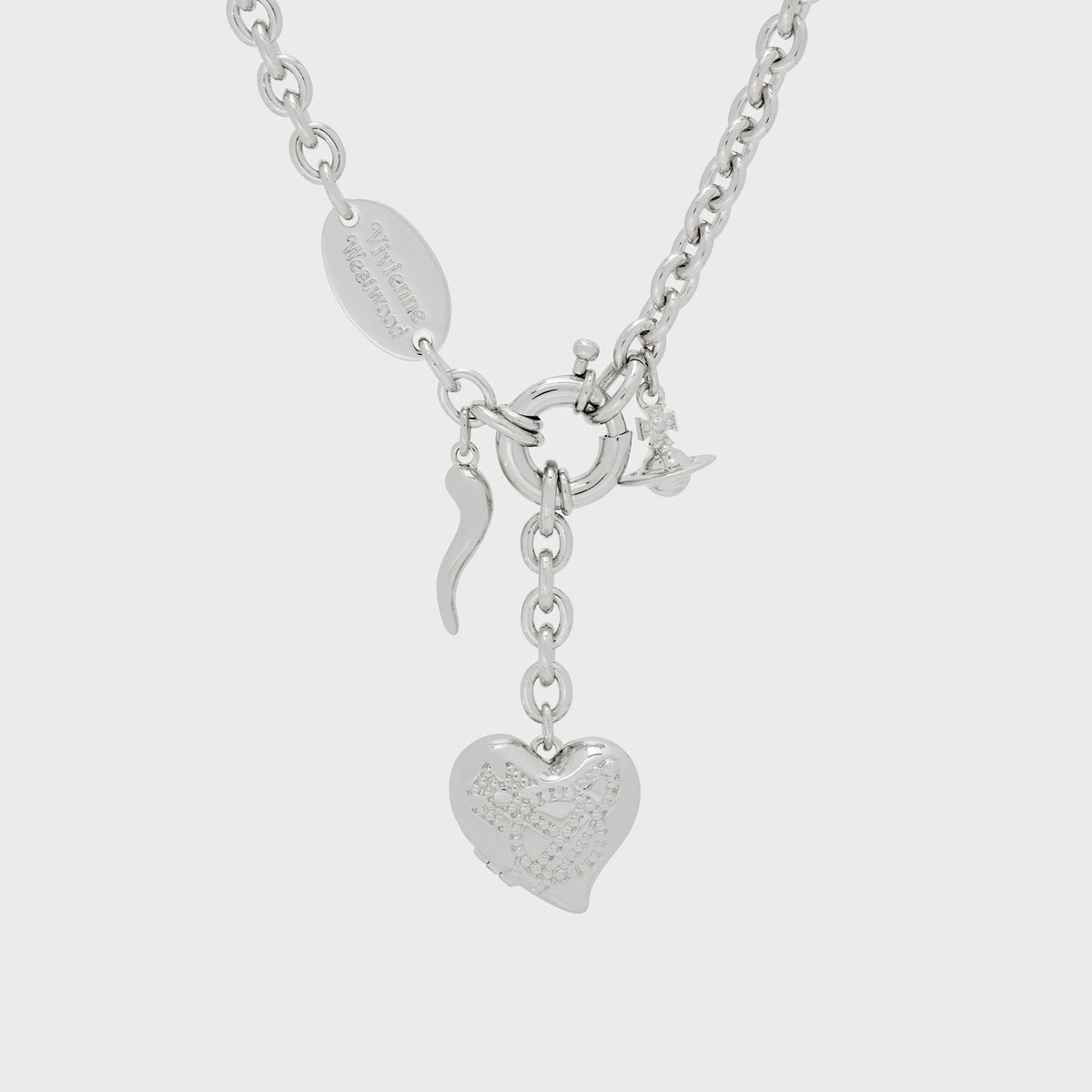 Vivienne Westwood Della Pendant Necklace - Platinum