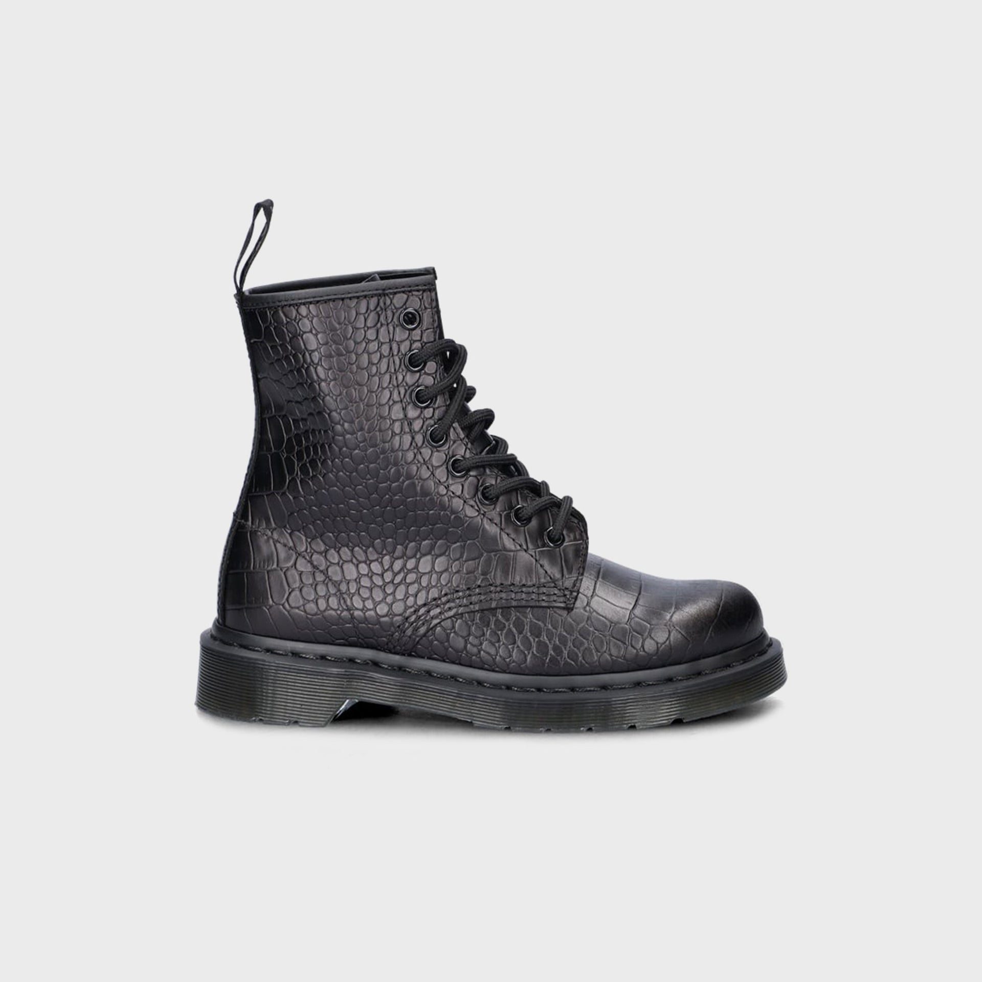 DR. MARTENS Analine Croc Emboss 1460 Pascal - Black