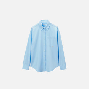 T by Alexander Wang Boyfriend Shirt With Logo - Blue