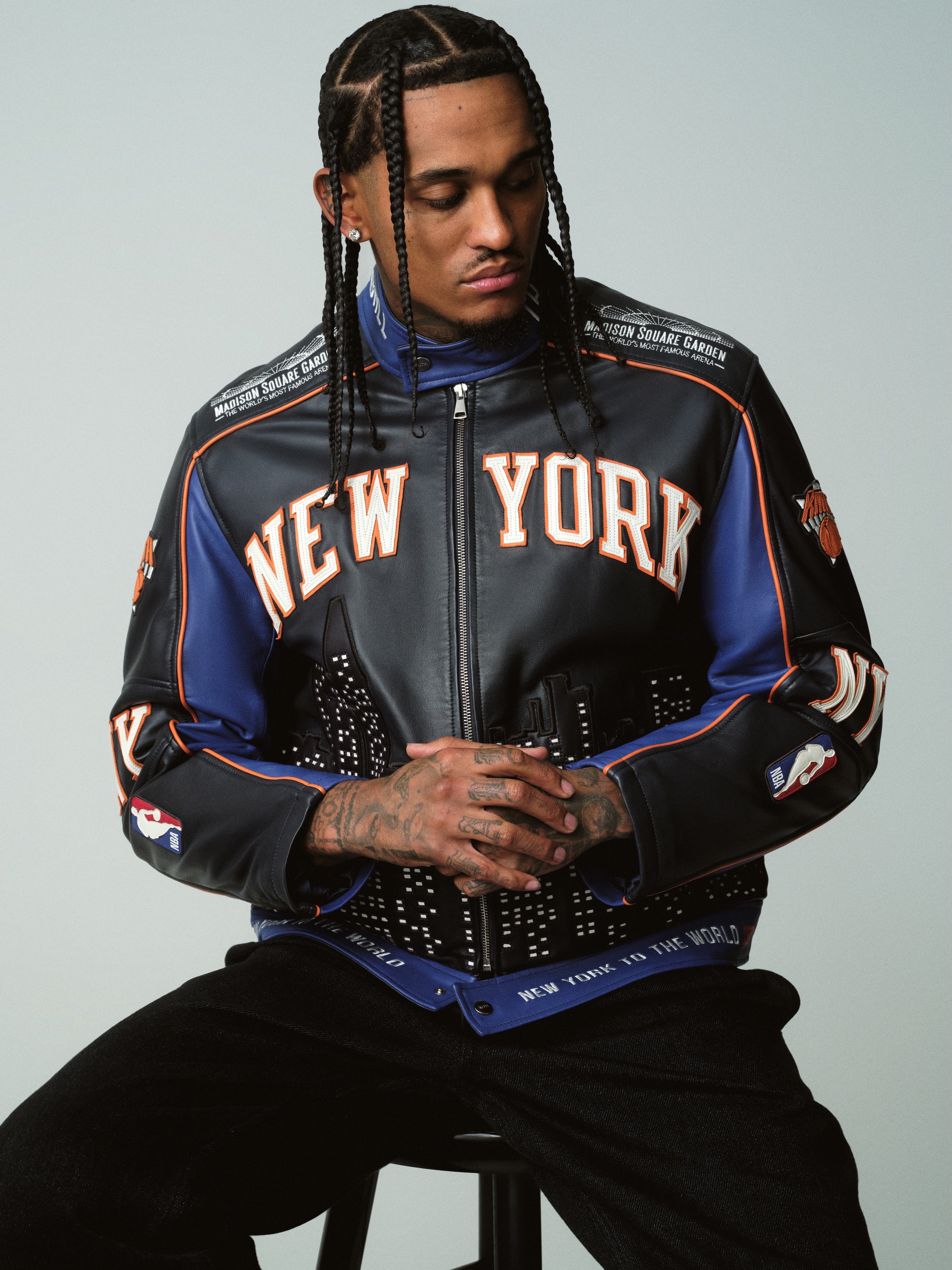 新品未使用14,000円　KITH×New York KNICKS Kith for the New York Knicks Ball Nylon Black Quarter Zip