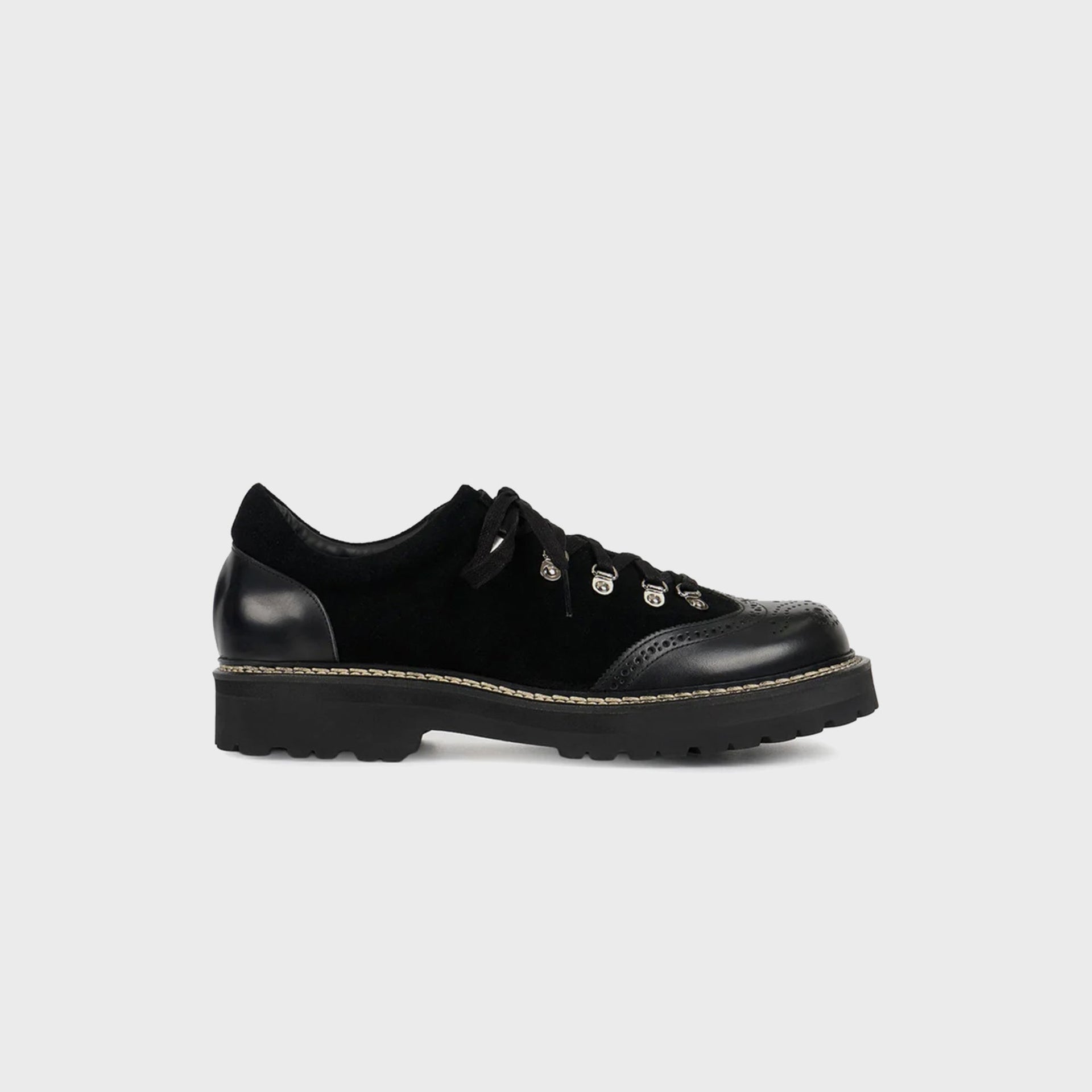 Pennon High Boots Low Wingtip - Black