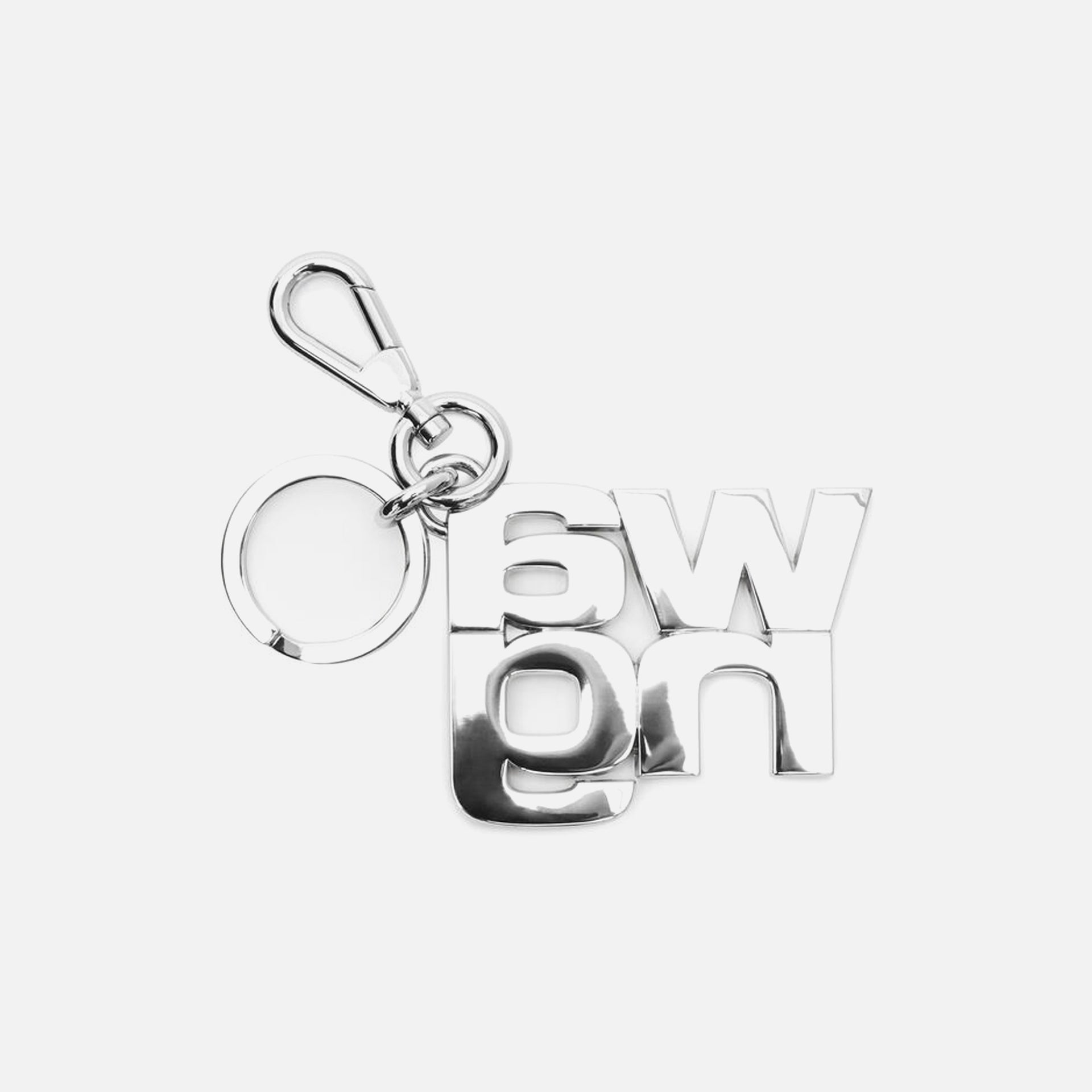 Alexander Wang Stacked Wang Diamonte Keychain - Alloy