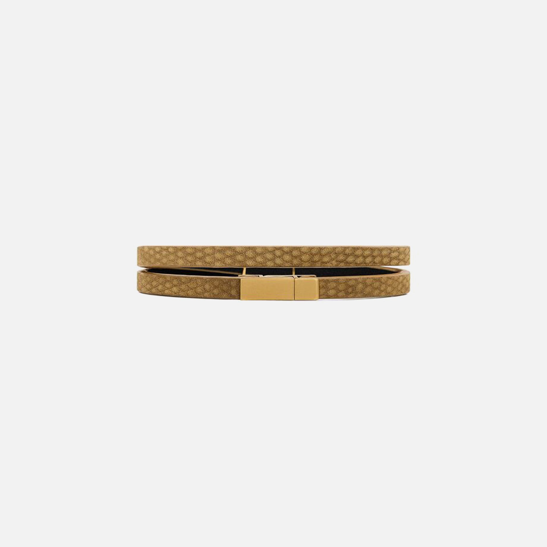 Saint Laurent YSL Wrap Around Bracelet - Dark Pistachio