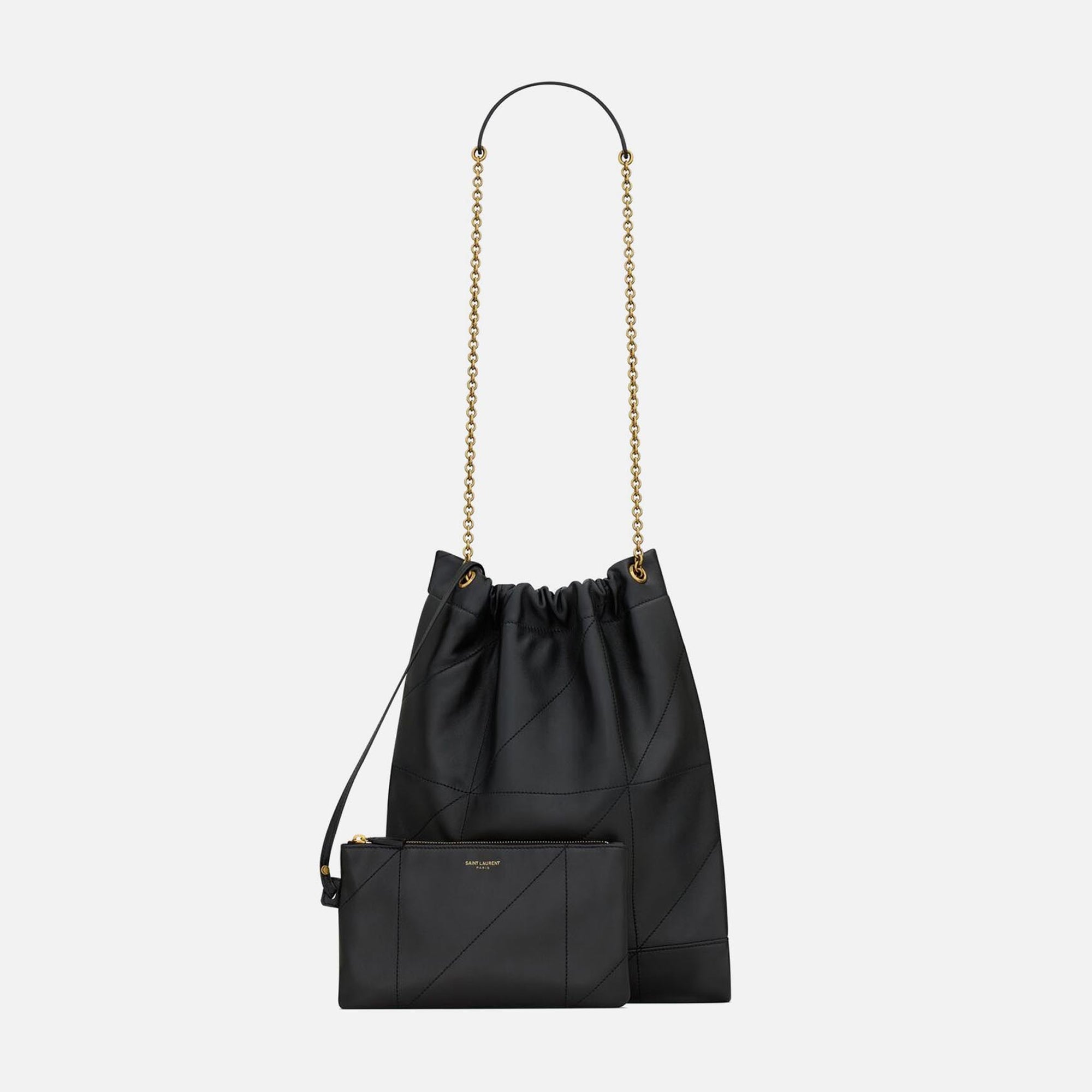 ショルダーバッグ・ポシェット SAINT LAURENT JAMIE 4.3 POCHON BAG BLACK Saint Laurent Jamie 4.3 Pochon Bag - Noir – Kith