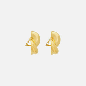Saint Laurent Oversized Knot Earrings - Gold