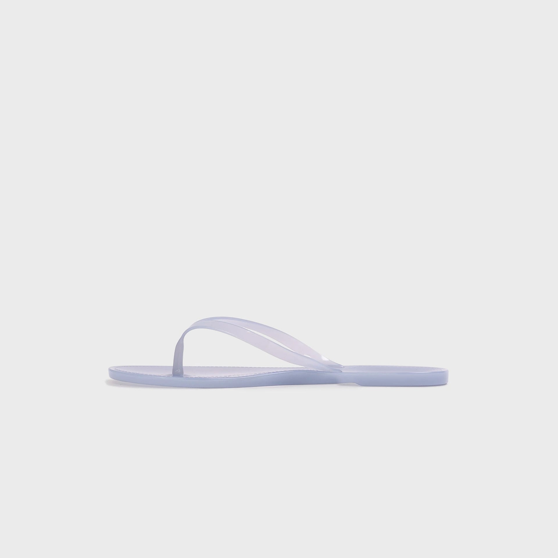 Black Suede Studio Crystal Sandal - Baby Blue