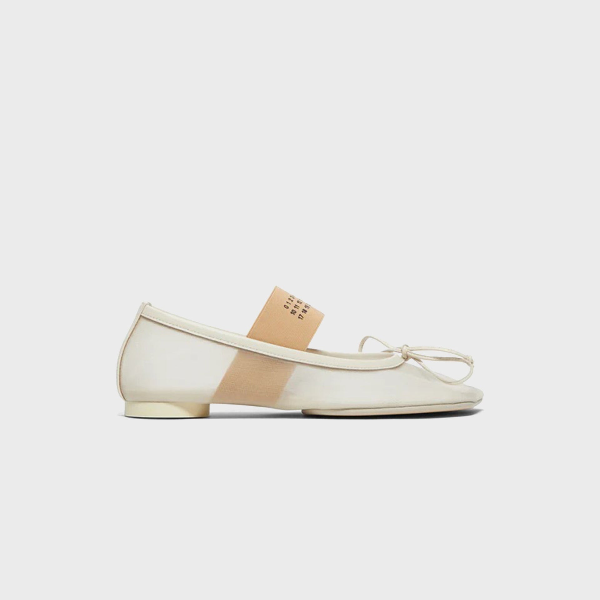 MM6 Maison Margiela Anatomic Numeric Ballerina - Bleached Sand