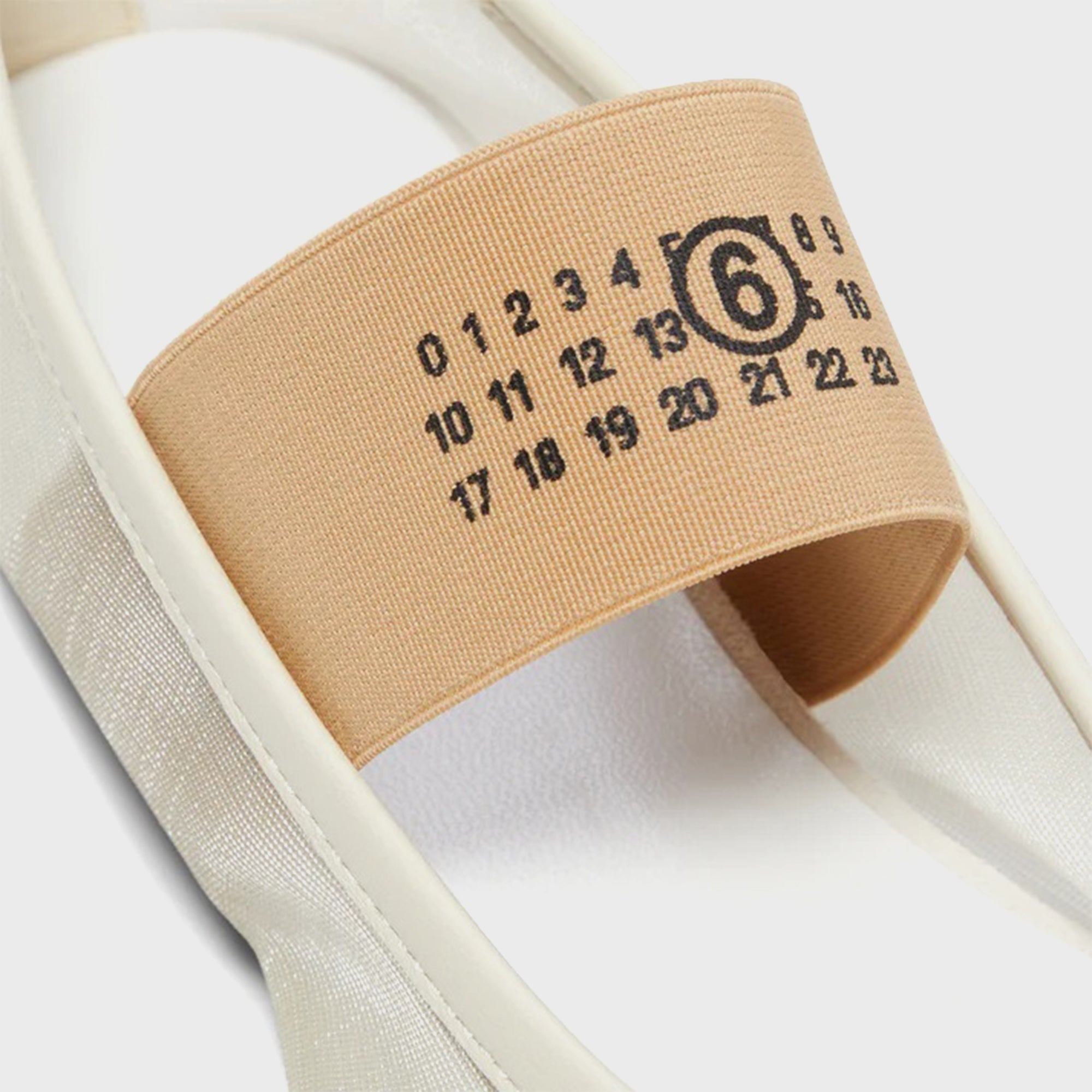 MM6 Maison Margiela Anatomic Numeric Ballerina - Bleached