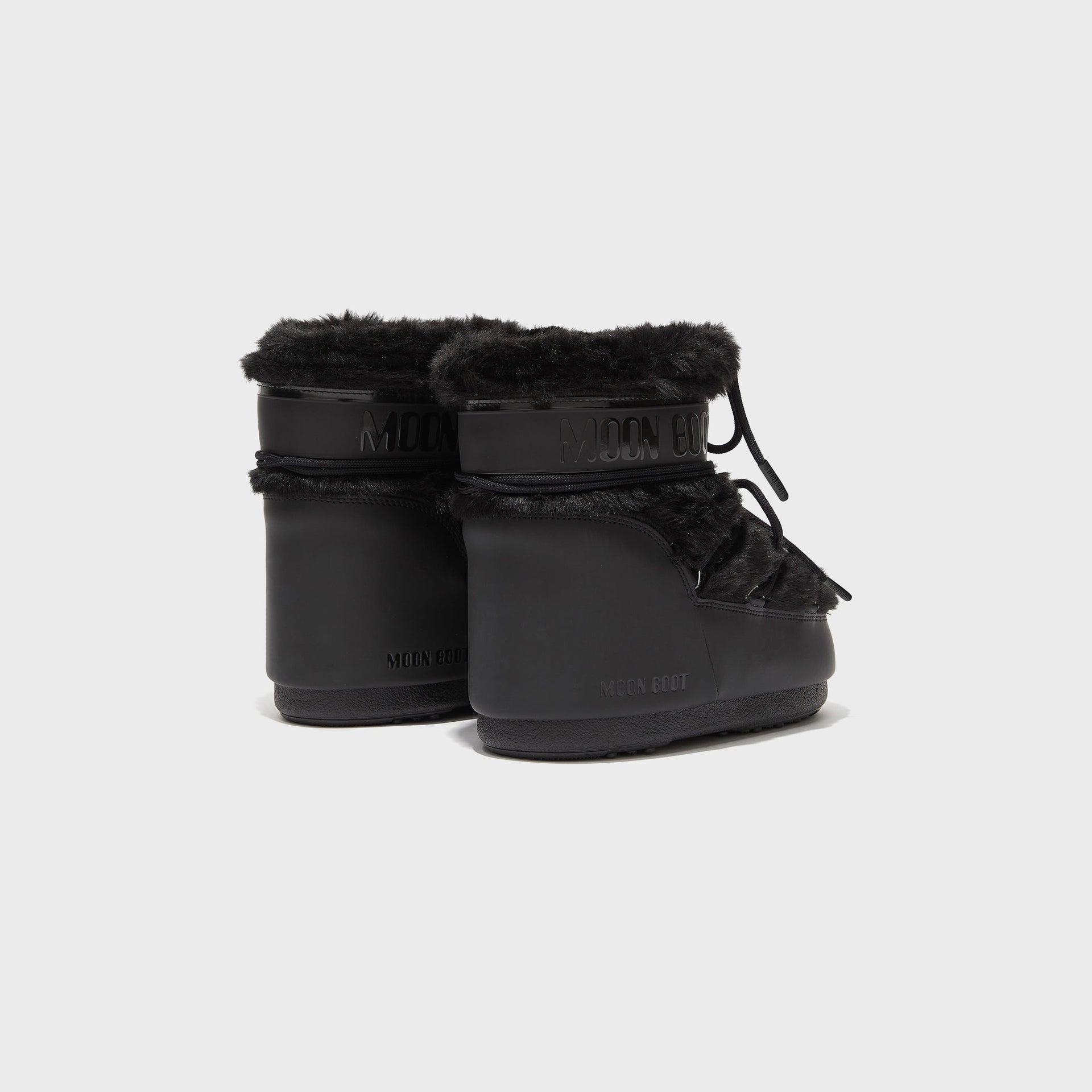 Moon Boot WMNS Icon Low Faux Fur Boots - Black