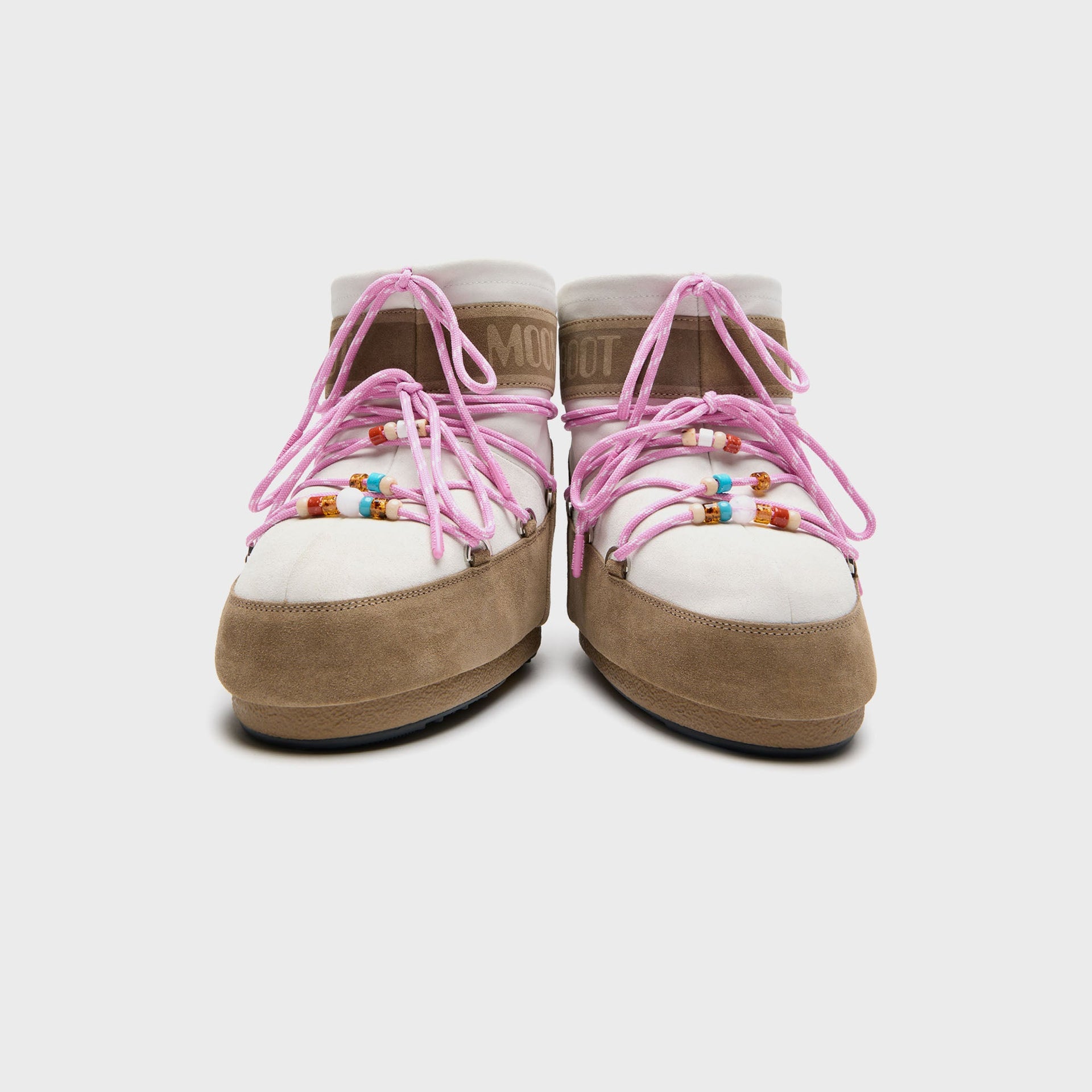 Moon Boot x Guest In Residence WMNS Beaded Suede Boots - Honey / White Sand