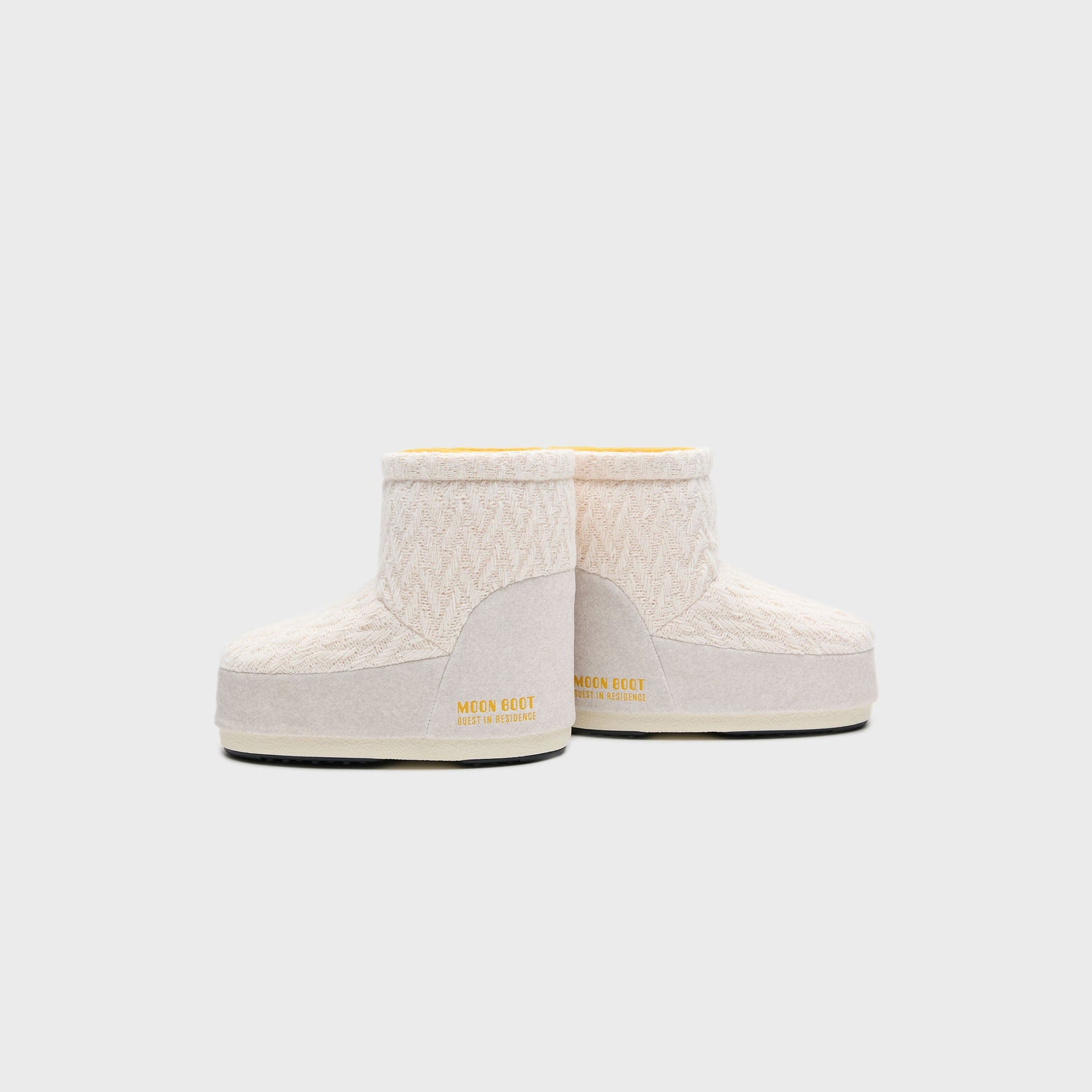 Moon Boot x Guest In Residence WMNS Knit No Lace Boots - White / Sand